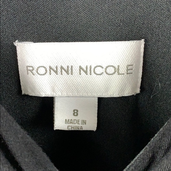 Ronni Nicole black white fit & flare dress - Picture 5 of 8